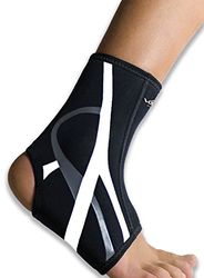 Vulkan Kinesio Bracelet de cheville pour homme Noir Taille L
