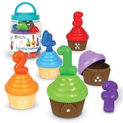 Learning Resources Snap-n-Learn Cupcakes para Contar, 18M+, Juguetes educativos para niños pequeños, Actividades de Aprendizaje Preescolar, Juguetes Montessori, Juguetes de Aprendizaje y educación