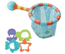 Nuby - 2-Pack Mini Cup - Oefenbeker voor kinderen met een siliconen handgreep - Drinkbeker voor baby - 2 stuks Roze & Groen - 180 ml - 4+ maanden