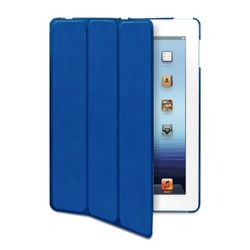 PURO Zeta Slim Folio Bleu – Étui pour tablettes (Folio, Apple, iPad 2 New iPad, Bleu)