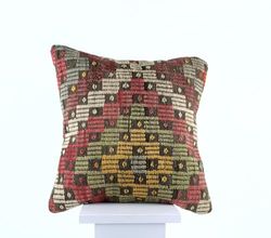 Kelim Cuscino 40x40 cm fatto a mano turco prodotto federe kilim dekorativo orientale etnici cuscino E852