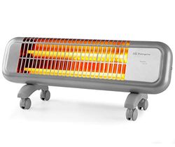 Orbegozo BPM 0105 Kwartsoven, 2 standen, 2 kwartsstangen, kantelbeveiliging, transportwielen, 1200 W