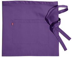 VELILLA 404201; avental curto com bolso; roxo; tamanho único