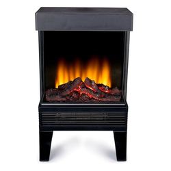 Classic Fire Lucca Elektrisk kamin med värme och öppen spis – fristående – modern – LED – 230 V – 1 300 W