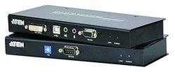 ATEN USB DVI Cat 5 KVM Extender CE600 (1024 x 768@60m) A/V transmission over one cat 5e cable