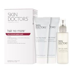 Skin Doctors Hair No More Inhibitor Pack | Discourages Hair Growth | Nourishes & Calms the Skin After Hair Removal | Pack Contains 2x Hair No More Cream (100ml) & 1x Inhibitor Spray (120ml).