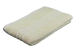 Gözze - Asciugamano Elegante, Sylt, 100% Cotone, Tessuto Spesso (440 g/m²), 100% Cotone, 70 x 140 cm - Vaniglia
