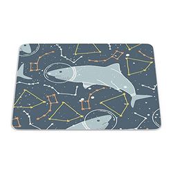 Bonamaison, Tapis de Souris Rectangle Imprimé Numériquement, Fond Antidérapant, pour Bureau et Maison, Taille: 22x18cm