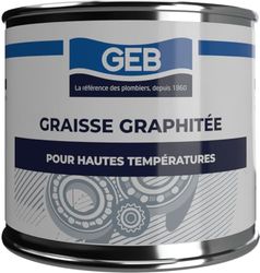 GEB Grafietvet voor slot, droge smering en afdichting van systemen die aan hoge temperaturen of zeer hoge belasting worden blootgesteld, pot 350 g