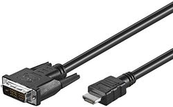 Goobay MMK 630-500 5.0m (HDMI-DVI) 5 m DVI-D Zwart, 50582
