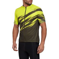 Altura Heren Airstream shirt met korte mouwen, lime/olijf, M