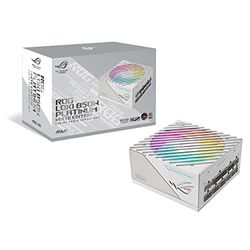 ASUS ROG Loki SFX-L 850W Platinum Power Supply (Fully Modular Power Supply, 80+ Platinum, Lambda A Certified, 120 mm PWM ARGB Fan, Aura Sync RGB Lighting, ATX 3.0 Compatible, PCIe 5.0 Ready, White)
