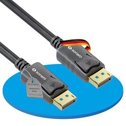 sonero [Nuevo] 3m DisplayPort Cable 1.2, Cable DisplayPort a DisplayPort, 4K 60 Hz, 2K 144Hz, negro