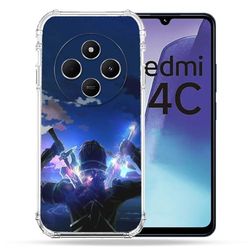 Cokitec Wzmocniona obudowa dla Xiaomi Redmi 14C 4G Manga SAO Sword Art Online Epee
