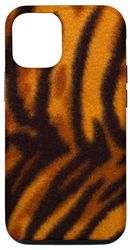 Carcasa para iPhone 15 Rayas de tigre naranja vintage