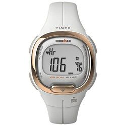 Timex Ironman Transit 33 mm damklocka - Vitt hartsarmband i två delar, digital urtavla, vit boett TW5M40400