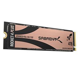 Sabrent SSD 4TB, SSD interno, SSD NVMe PCIe M.2 2280, Disco a stato solido ad alte prestazioni, Gen 4, Lettura fino a 7000 (MB/s), Rocket 4 Plus (SB-RKT4P-4TB)