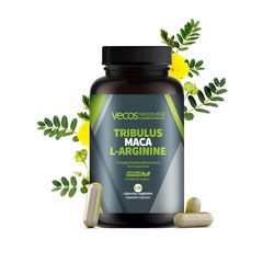 Tribulus Terrestris | Suplemento Deportivo con Tribulus + Maca + L-Arginina | 100 Cápsulas Vegetales | Contribuye al Aumento de la Masa Muscular | Propiedades Antioxidantes