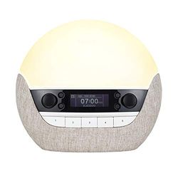 Lumie Bodyclock Luxe 700fm - Sveglia luminosa con radio UkW, altoparlante Bluetooth e luce blu per dormire