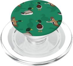 Cute Duck Mallard Flying Pose PopSockets PopGrip para MagSafe