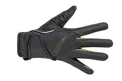 HKM vuxna ridhandskar mode – 9156 gröna XS byxor, 9156 svart/gräsgrön, XS