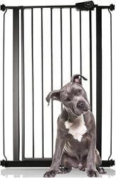 Bettacare Barreira de segurança estreita para crianças e animais de estimação, 75 cm - 83 cm, preto mate, porta extra alta de 104 cm de altura