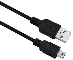 Helos Aansluitkabel, USB 2.0 A stekker/B Mini 5-pins stekker, 2,0 m, zwart