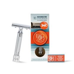 Merkur & Dovo HD 34C Safety Razor Chrome 8cm