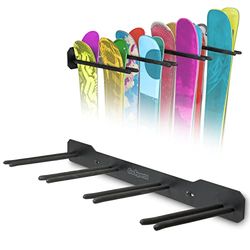 GoSports Ski-wallrack-8-01 Porte Mural Unisexe, Noir, 8 Pairs of Skis, Or 4 Snowboards