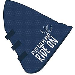 PFIFF 102658 Keep Calm Cache-Cou pour Couverture Anti-Mouches Bleu
