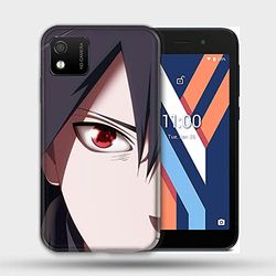 Beschermhoes voor Wiko Y52 Manga Naruto Sasuke Face