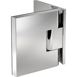 Next 90° - Nastro per porta doccia, con foro lungo, in ottone cromato lucido