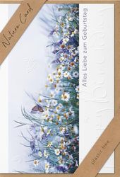 bsb Birthday Card Birthday Greetings Birthday Wishes – Natural Card – Flower Meadow – Envelope Kraft Paper