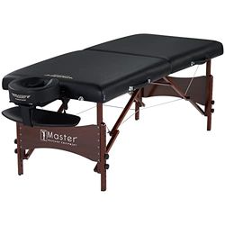 Master Massage NewPort Mobile - Lettino da massaggio pieghevole, 71 cm, in legno e nero