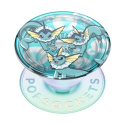 PopSockets: PopGrip - Soporte y Agarre para Teléfonos Móviles y Tablets con un PopTop Intercambiable - Pokémon - Vaporeon Bubbles