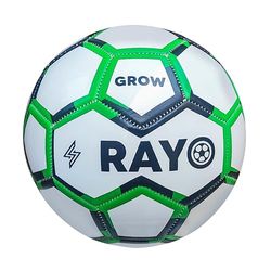 RAYO Grow Size 3 Machine Stitched Football for Kids | Material : PVC | Multicolor | Training Football for Children | for Grass and Clay Grounds | 1,2 mm Thickness Recreational Lightweight Football