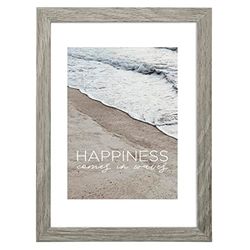 Hama Waves fotolijst, vezelplaat met gemiddelde dichtheid (MDF), grijs, normaal