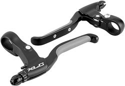 XLC Brake lever set BL-V05 Aluminium, 4-finger design, for twist/grip shifters, rubber grip area
