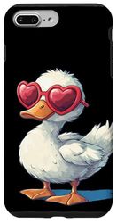 Funny Duck with Love Occhiali da sole per ragazzi e ragazze Custodia per iPhone 7 Plus/8 Plus