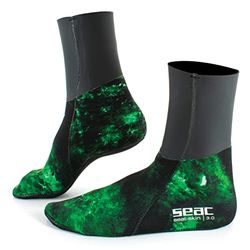 SEAC Skin Calzini Termici per Apnea e Pesca Subacquea in Neoprene Mimetico di 3 mm Unisex Adulto Camo Verde XXL