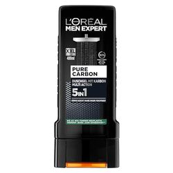 L'Oréal Men Expert Gel doccia e shampoo XXL 5 in 1 per uomini, bagno doccia per la pulizia del corpo, dei capelli e del viso, per una freschezza duratura con carbonio, puro carbone, 1 x 400 ml