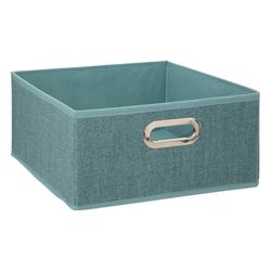 Five - Scatola portaoggetti, 31 x 31 x 15 cm, colore: Blu petrolio