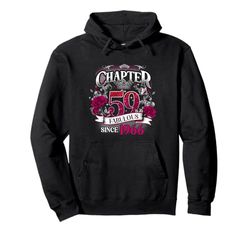 Womens Chapter 59 Fabulous Since 1966 59th Birthday Queen Felpa con Cappuccio