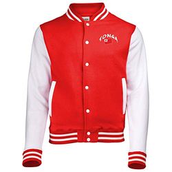 Supportershop jacka röd/vit ton unisex XL röd