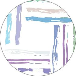Bonateks, Ronde digitaal bedrukte muismat, antislip onderkant, voor kantoor en thuis, diameter: 22 cm