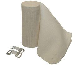 Cura Farma Rotolo Bende Elastiche Ideal Benda Compressiva Estensibile Con Fermabende 10 X 5 Mt - 10 Pezzi - Originale Cura Farm - 400 g