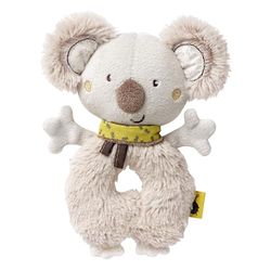 Fehn Baby Koala Ring Grip, peluche con sonaglio, giocattolo a motore per l'apprendimento giocoso, peluche per aiutare a dormire, giocattolo per neonati e bambini da 0 mesi
