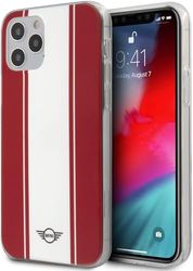 Coole beschermhoes voor iPhone 12/12 Pro, licentie Mini Cooper, rood-wit