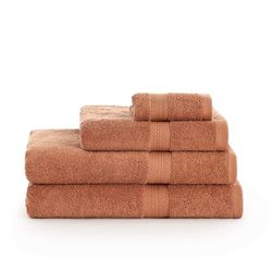 TOALLA 100% ALGODÓN PEINADO 650 GR. BURNT ORANGE 100X150