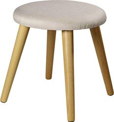 ECHTWERK Skandi Tabouret rembourré - Design élégant, Siège Confortable, Robuste et léger, Couleur crème, 40 x 40 x 42 x 42 cm, Capacité de Charge jusqu'à 200 kg